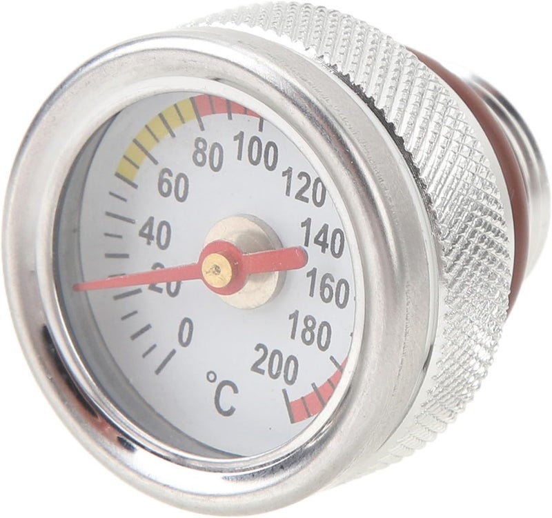 fosa Temperature Gauge for Motorcycles Engine, M20 X 1.5 Engine Oil Temperature Gauge, 0 to 200℃ engine temperature Gauge Metal Motorbike Oil Temp Gauge for Motorbike - Image 1